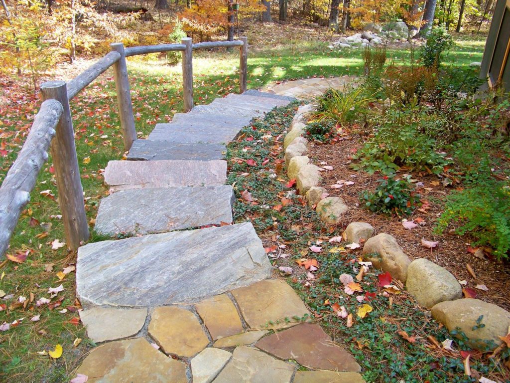 Stone Staircase Rowe's Contracting LLC Wilmington NY